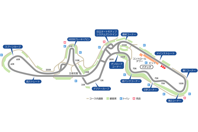 鈴鹿サーキット S字 コースマップ